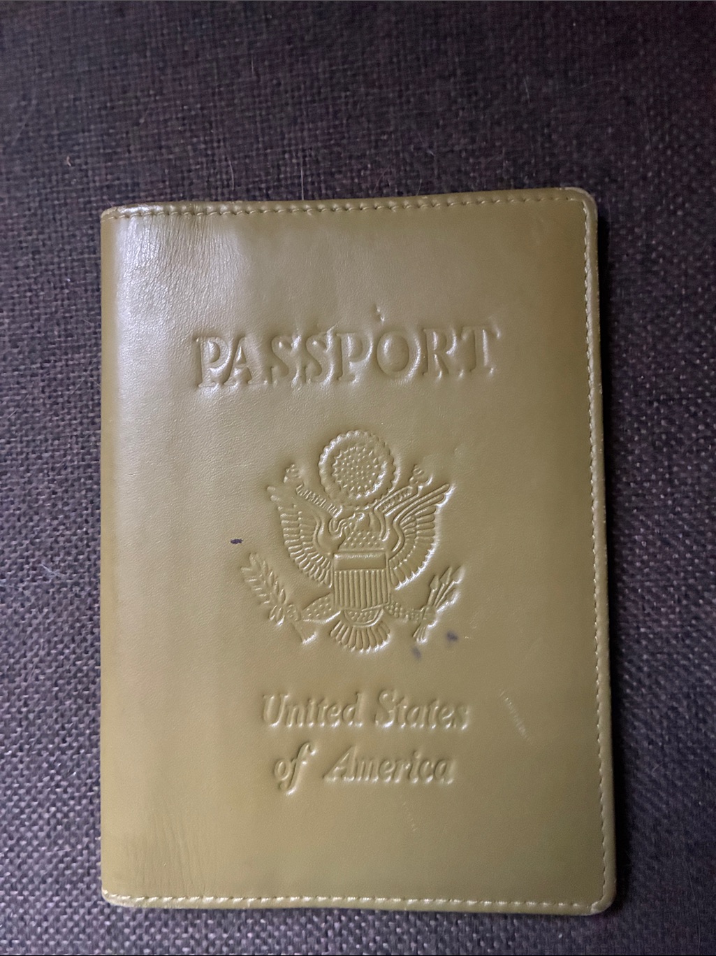 Olive Green Passport Cover
